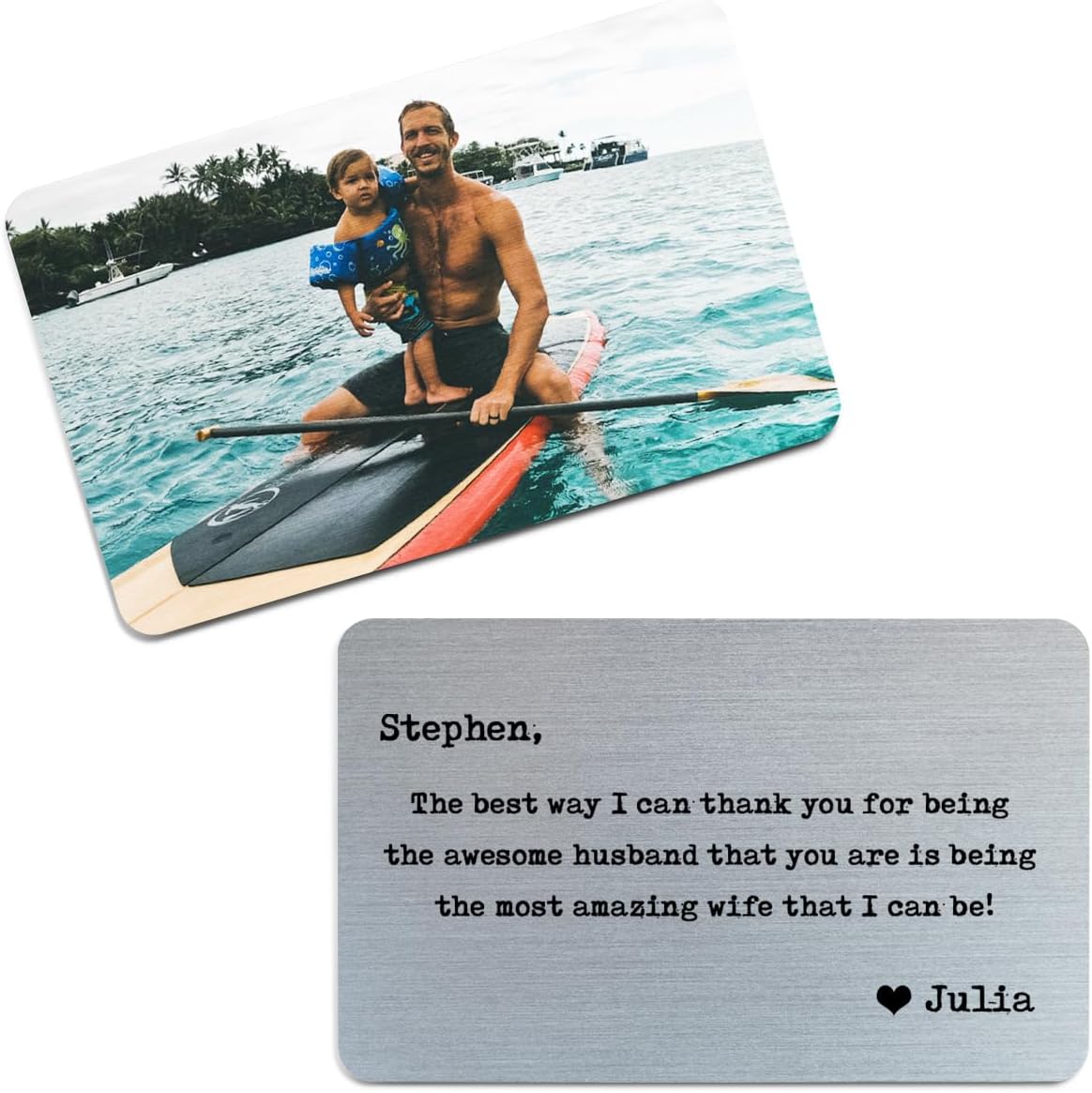 Personalized Photo Wallet Card