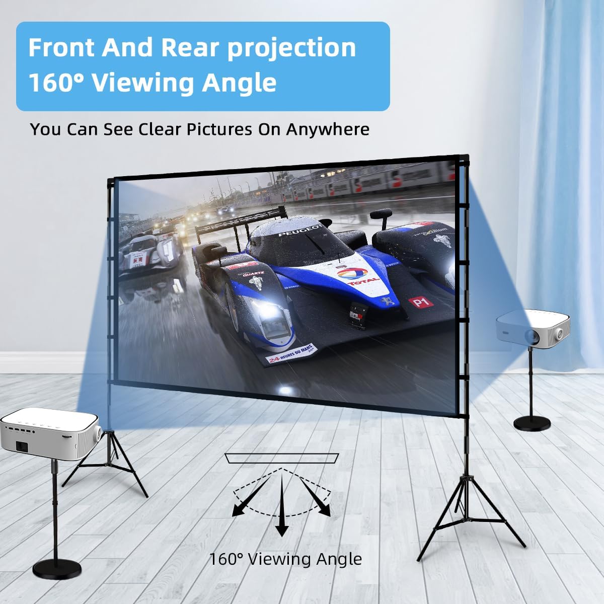120-inch Projector Screen with Stand